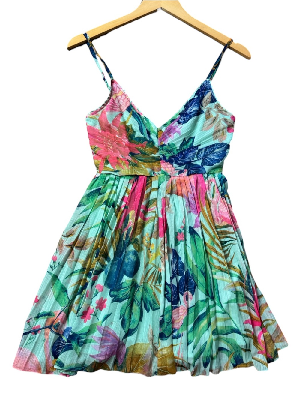 Rococo Sand Floral Pleated Mini Dress size S